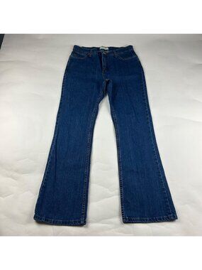 LONG Wrangler Dark Wash Denim Bootcut Jeans 10
